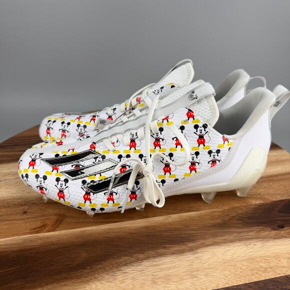 Adidas Adizero Disney 100 Men\'s Size 12 Mickey Mouse Football Cleats IG9724